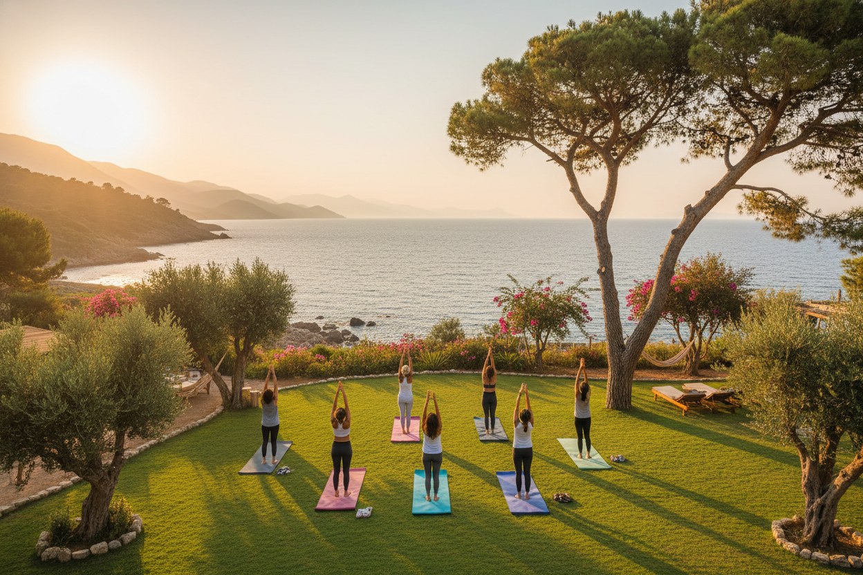 Doğada yoga kampı