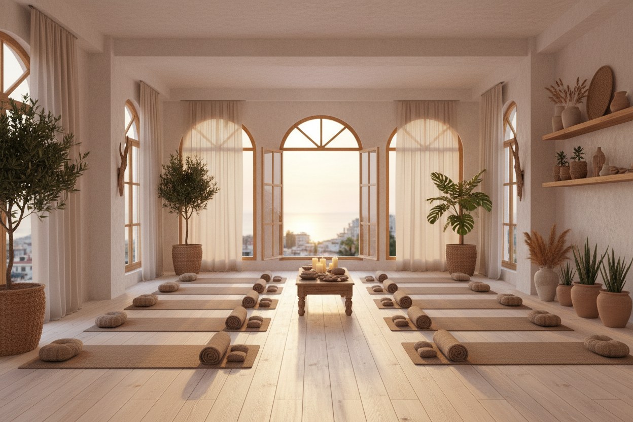 Beyaz Yoga Studio Antalya iç mekan